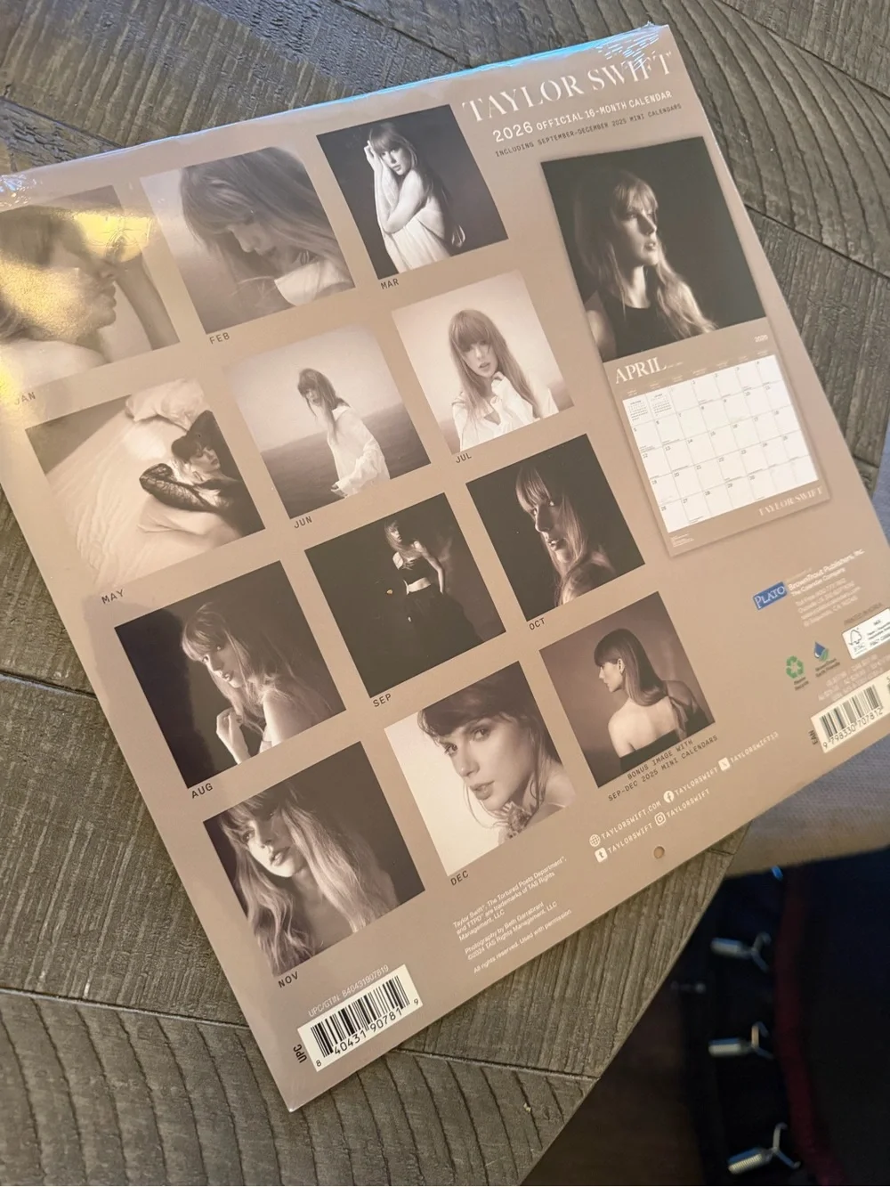 Taylor Swift Calendar -18 month calendar